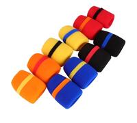 UPKOCH 10pcs Thick Handheld Microphone Sponge Covers with Slot Windshield Protection for Tv Show Conference Ktv Noise Reduction and Dustproof Microphone Shields Random Color