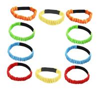 UPKOCH 10pcs Three Legged Race Bands Elastic Teamwork Training Straps for Outdoor Indoor Sports Events School Fun Days Party Games