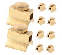 UPKOCH 10pcs Tiny Brass Fasteners Instrument Repair Kit Flute Trumpet Slide Screw Button Replacement Piston Valve Key Parts with Polished Smooth Design for Easy Installation