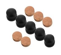 UPKOCH 10pcs Trombone Slide Rubber End Tips with Cork Pads Brass Instrument Valve Repair Accessories Kit for Woodwind Saxophone and Trumpet Maintenance