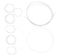 UPKOCH 11pcs Silver-plated Nylon Oud Strings Set Alloy Coating Warm Sound for Beginners Turkish Oud Strings Professional Musician Use