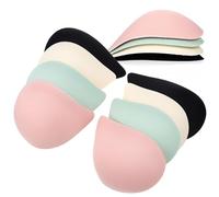 UPKOCH 12 Pairs Inserts Pads for Soft Elastic Fiber Cushion for Sports Bras Strapless Tops Bridal Dresses Reusable Lightweight Breast Shaping Accessories