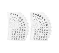 UPKOCH 120Pcs Bingo Cards with Unique Numbering and Center for Household Party Games Fun Family Entertainment Accessory for Birthday Charity Events and Gatherings