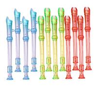 UPKOCH 12pcs 6-hole Mini Clarinet Set for Boys and Girls Colorful Beginner Wind Instruments for Early Education and Musical Practice Random Color