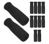 UPKOCH 12pcs Black Walker Hand Grips with Non-Slip Padded Foam Handles, Walker Handle Cushions and Crutch Grip Covers for Elderly Walking Aid Support