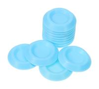 UPKOCH 12pcs Blue Plastic Roaches Feeding Bowls Mini Insect Dishes Reptile and Small Animal Feeder Bowls Suitable for Terrarium Lizards Frogs and Hamsters