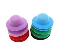 UPKOCH 12pcs Colorful Mini Top Hats Tiny Formal Dress Hats for Dolls DIY Crafts Party Decorations Imaginative Role Playing Accessories