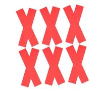 UPKOCH 12pcs Court Lines for Outdoor Court Marking Kit Marking Tape Football Kit Spot Markers for Sports Flat Disc Markers Tennis Boundary Land Pvc Red