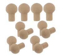 UPKOCH 12pcs Dollhouse Accessories Furniture Dollhouse Miniature Mini Knobs and Pulls Dolls Mini Drawer Handle for House Khaki Wooden