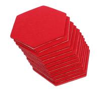 UPKOCH 12pcs Felt Hexagon Tiles Stylish Acoustic Hexagon Panels Noise Reduction Memo Board for Living Rooms and Bedrooms Modern Self-Adhesive Felt Bulltin Board Hexagonal Tiles for Notes