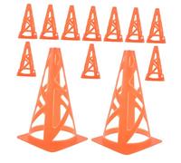 UPKOCH 12pcs Football Training Cones Orange Agility Markers Lightweight Plastic for Soccer Drills Speed Coordination Practice Various Fields