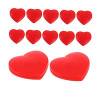 UPKOCH 12pcs Heart-shaped Shock Absorber Tennis Racket Heart Vibration Dampener Tennis Racquet Shock Absorbing Dampeners Silica Gel Red