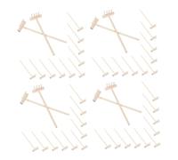UPKOCH 12Pcs Mini Bamboo Sandbox Rake Set for Zen Garden Sand Smoothing, Small Garden Decoration Tool for Meditation and Desktop Sandboxes