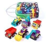 UPKOCH 12pcs Mini Pull Back Engineering Vehicle Set for Battery Friction Powered Cars Random Colors Early Educational for Boys Learn Construction Vehicles and Enhance Random Color
