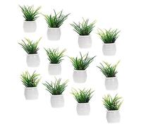 UPKOCH 12pcs Miniature Doll House Decoration Mini Potted Plant Model Bonsai Accessories for Mini Garden Landscape Fairy World Realistic Micro Plant