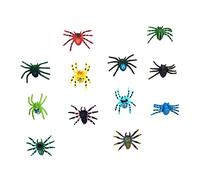UPKOCH 12pcs Realistic Plastic Spider Figures Halloween Prank Educational Insect Models for and Creative Learning