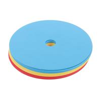 UPKOCH 12pcs Soccer Flat Discs Agility Training Markers 15cm Diameter Sport Training Cones for Football, Tennis Field Drills with Red, Yellow, Blue Round Spot Markers