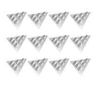 UPKOCH 12pcs Soundproof Accessory Clips for Acoustic Panels and Walls, Triangle Base Carbon Steel Sound Isolation Mounting Hardware with Flexible Configuration for Apartments and Studios
