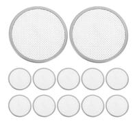 UPKOCH 12pcs Stainless Steel Sprouting Caps with 68mm Screen Filter Mesh Lids for Wide Mouth Mason Jars, Sturdy Jar Sprout Lids for Sprout Growing and Kitchen Canning Supplies