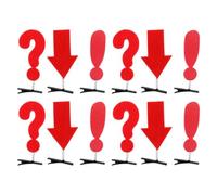 UPKOCH 12pcs Symbol Hair Clips for Decorative Hair Barrettes with Unique Red Question Mark Exclamation Arrow Designs for Daily Styling and Parties