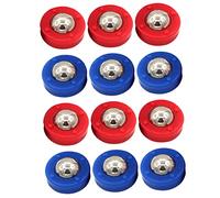 UPKOCH 12Pcs Tabletop Shuffleboard Rollers and Curling Beads for Mini Board Games Compact and Resistant Sliding Pucks for Party and Family Fun