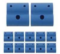 UPKOCH 12pcs Toilet Rails Clips - Bathroom Toilet Safety Frame Clips Elevated Seat Bracket Clamp for Elderly Handicapped Seat I.D 27.5mm/22mm