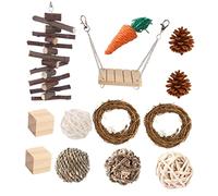 UPKOCH 13pcs Grass Ball Toy Rabbit Gifts Household Chinchilla Toys Interesting