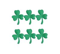 UPKOCH 150Pcs DIY Non Woven Clover Material Headdress Accessories Green Cartoon Shape for St Patrick Day Festival Crafting and Handmade Projects