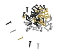 UPKOCH 150pcs Metal Guitar Pickguard Screws Black Easy to Mount and Replace Rusty Screws