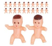 UPKOCH 150pcs Mini Plastic Babies: Tiny King Cake Baby Figures for Ice Cube Game Supplies Baby Shower Table Decorations Cake Toppers Souvenirs