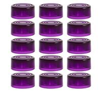 UPKOCH 15pcs Guitar Pedal Button Caps Abs Plastic Pedal Toppers for Electric Guitar Effects Knobs Purple Footswitch Cap Covers for Studio Stage Sessions
