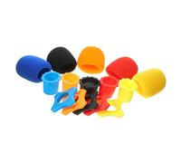 UPKOCH 15pcs Microphone Accessories Set with Mic Covers, Shockproof Rings, and Bottom Protection Caps, Mixed Colors, Suitable for Audio Recording and Live Streaming