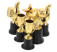 UPKOCH 15pcs Mini Gold Star Thumb Up Trophies for Lightweight Award Cups for School Sports Soccer Champion Dance Reading Classroom Rewards and Party Prizes