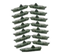 UPKOCH 15pcs Plastic Aircraft Carrier Model for Boys Miniature Military Ship for War Scene Simulation Educational Naval History Display Compact Detailed Boat Model Decoration for