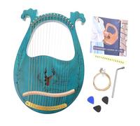 UPKOCH 16 String Lyre Harp Wooden Body Portable Harp Toy for Boys and Girls Adults Random Color