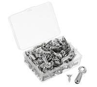 UPKOCH 160pcs Metal Turn Button Fastener for Picture Frames with Iron Material and Silver Finish, Prevents Loosening and Detachment, for Exhibition and Office Use as Reliable Picture