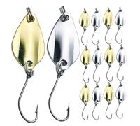 UPKOCH 16Pcs Creative Sinking Fish Hooks Metal Bait with Barbs for Freshwater Sea Fishing Convenient Artificial Lures for Carp Bass Big Mouth Fish