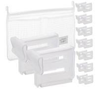 UPKOCH 16pcs Fridge Containers Refrigerator Partition Mesh Bag Divider Clips for Refrigerator Side Door Space Saving Fridge Organiser