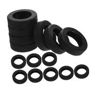 UPKOCH 16pcs Silicone Luggage Wheel Covers Black Wear-Resistant Protectors for Suitcase Wheels Travel Accessories for Office Chair Casters Easy Replacement