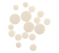 UPKOCH 17pcs Clarinet Sound Hole Pads Clarinet Accessories for Flat Easy to Install and Replace Key Pads White and Light Yellow Seals