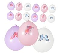 UPKOCH 18pcs Butterfly Floral Latex Balloons for Birthday Party Decorations Vibrant Inflatable Balloon Props for Indoor Outdoor Celebrations for Memorable Moments and Festive Atmosphere