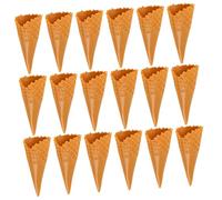UPKOCH 18pcs Mini Artificial Ice Cream Cone Charms DIY Craft Supplies Lightweight Decoration for Phone Cases Headdress Jewelry Making