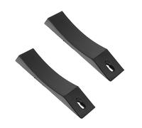 UPKOCH 1Pair Silicone Pad Anti-slip Deadlift for Weightlifting Barbell Supplies for Home Gym High-elasticity Load-bearing Protection Black