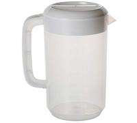 UPKOCH 1pc 2.5L Transparent Plastic Water Pitcher with Lid, Shatterproof Beverage Jug for Hot and Cold Drinks, Transparent Spill Proof Water Tea Juich Kettle with Handle