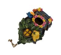 UPKOCH 1Pc Adorable Hanging Bird Nest Outdoor Resin Bird House Garden Ornament Elegant Rustic Decoration for Porch Tree for From Weather Elements