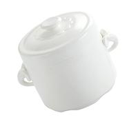 UPKOCH 1pc Ceramic Stewing Pot for Bird's Nest Soup Design Capacity Multi-Functional Bowl Lid for Home Cooking and Meal Prep