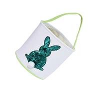 UPKOCH 1pc Easter Bunny Candy Bag Canvas Basket for Boys and Girls for Easter Party Decorations and Treat Storage Cloth Design for Home and Outdoor Use