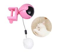 UPKOCH 1Pc Electric Lifting Cat Interactive Hair Ball Teaser for Indoor Cats Durable Material Automatic Fun Activity Ball Pink Battery Not Included