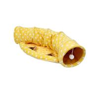 UPKOCH 1pc Funny Kitten Foldable Cat Tunnel Durable Cat Tent for Play Comfort for Indoor Fun Relaxation Half Design
