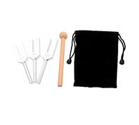 UPKOCH 1set Aluminum Alloy Tuning Forks Hammer for Sound Therapy for Meditation Yoga and Vibrational Healing